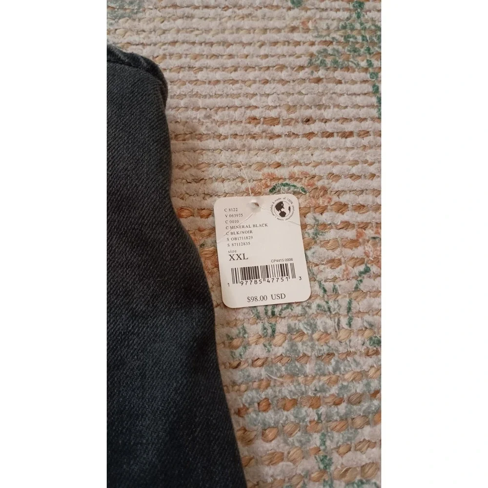 NWT Free People We The Free High Roller Overalls Mineral Black XXL Cotton